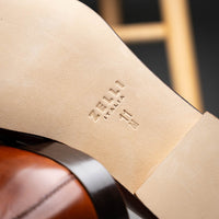 Tippa Italian Calfskin Penny Loafer in Cognac by Zelli Italia