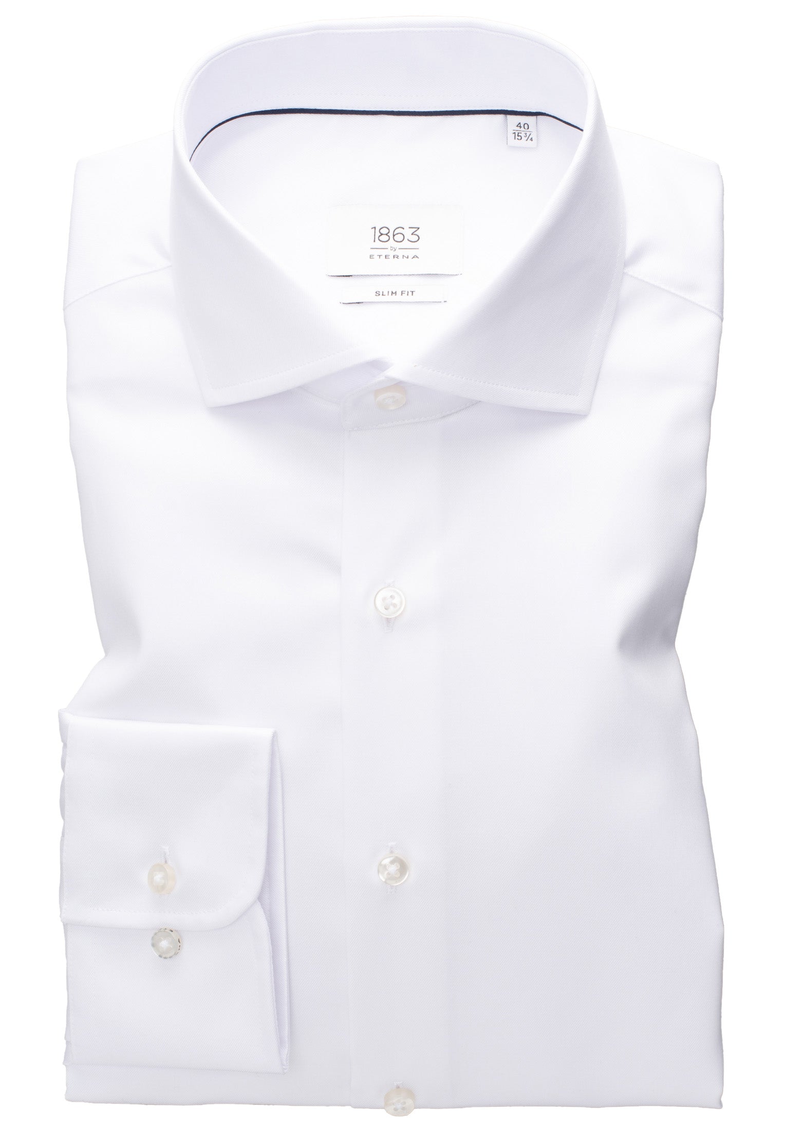 Luxury Shirt' In White - Slim Fit