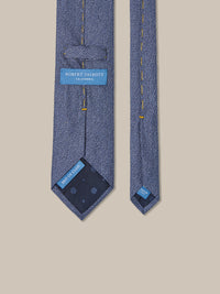Tonal Blue Twill Check 'Best of Class' Silk Tie by Robert Talbott