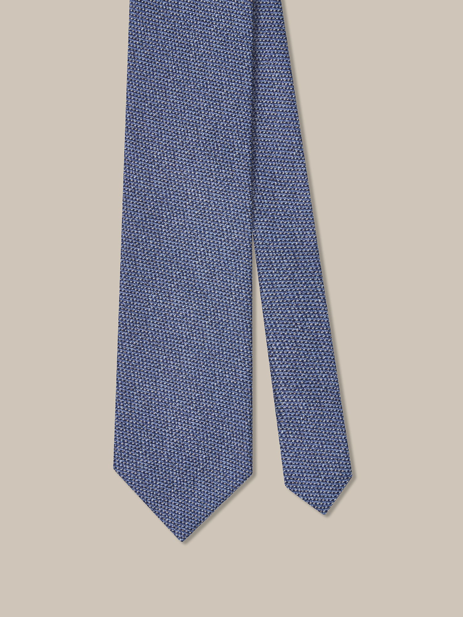 Tonal Blue Twill Check 'Best of Class' Silk Tie by Robert Talbott