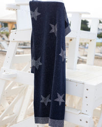 Cotton and Cashmere Star Spangled Throw by Alashan Cashmere