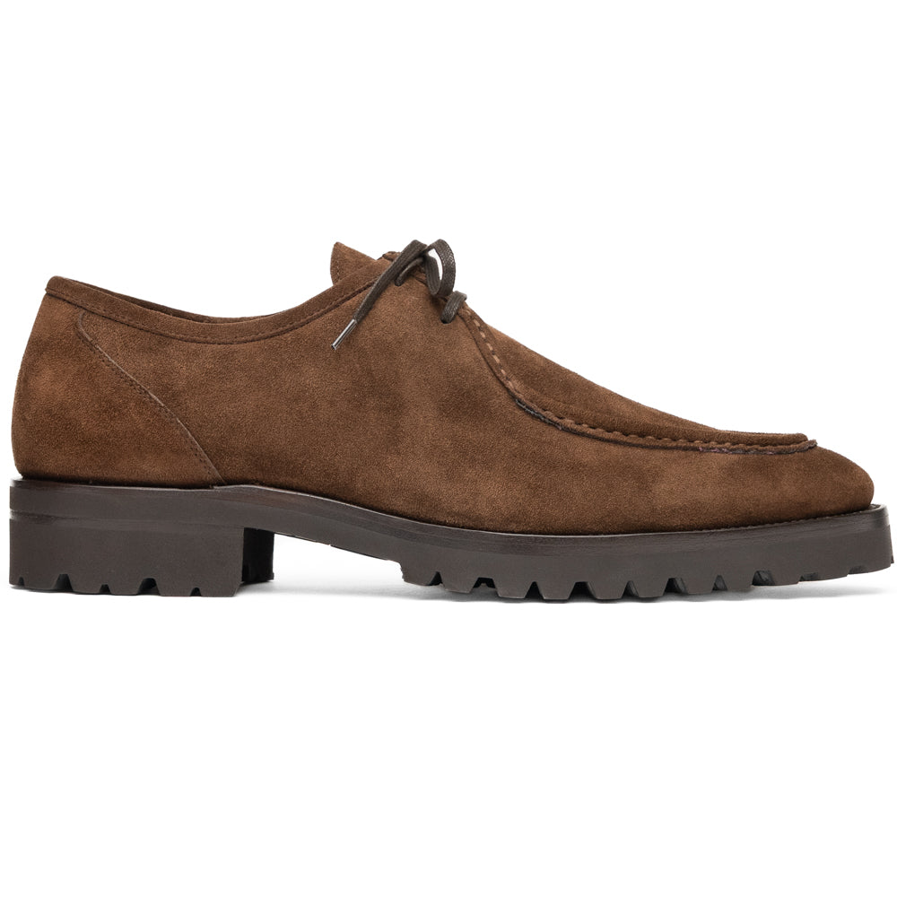 Wallaby Italian Suede Lace Up in Chocolate Brown by Zelli Italia