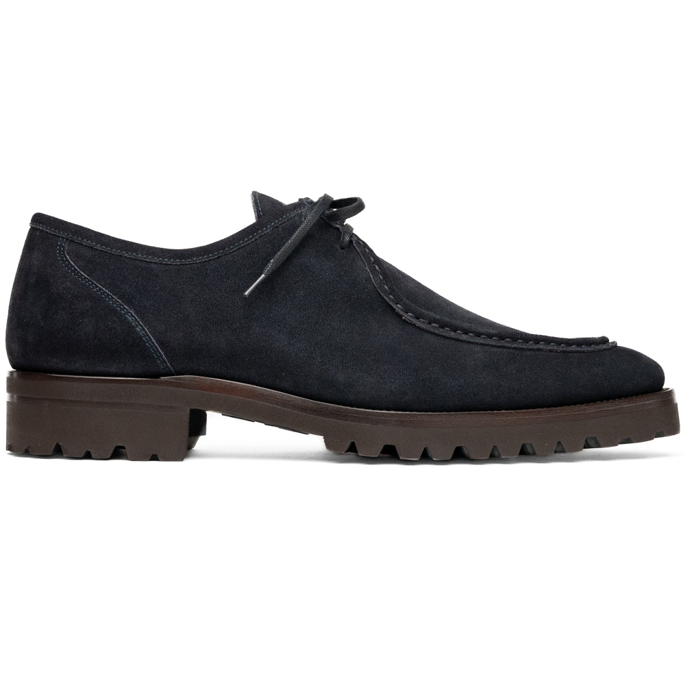 Wallaby Italian Suede Lace Up in Navy by Zelli Italia