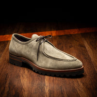 Wallaby Italian Suede Lace Up in Sage by Zelli Italia