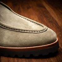 Wallaby Italian Suede Lace Up in Sage by Zelli Italia
