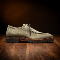 Wallaby Italian Suede Lace Up in Sage by Zelli Italia