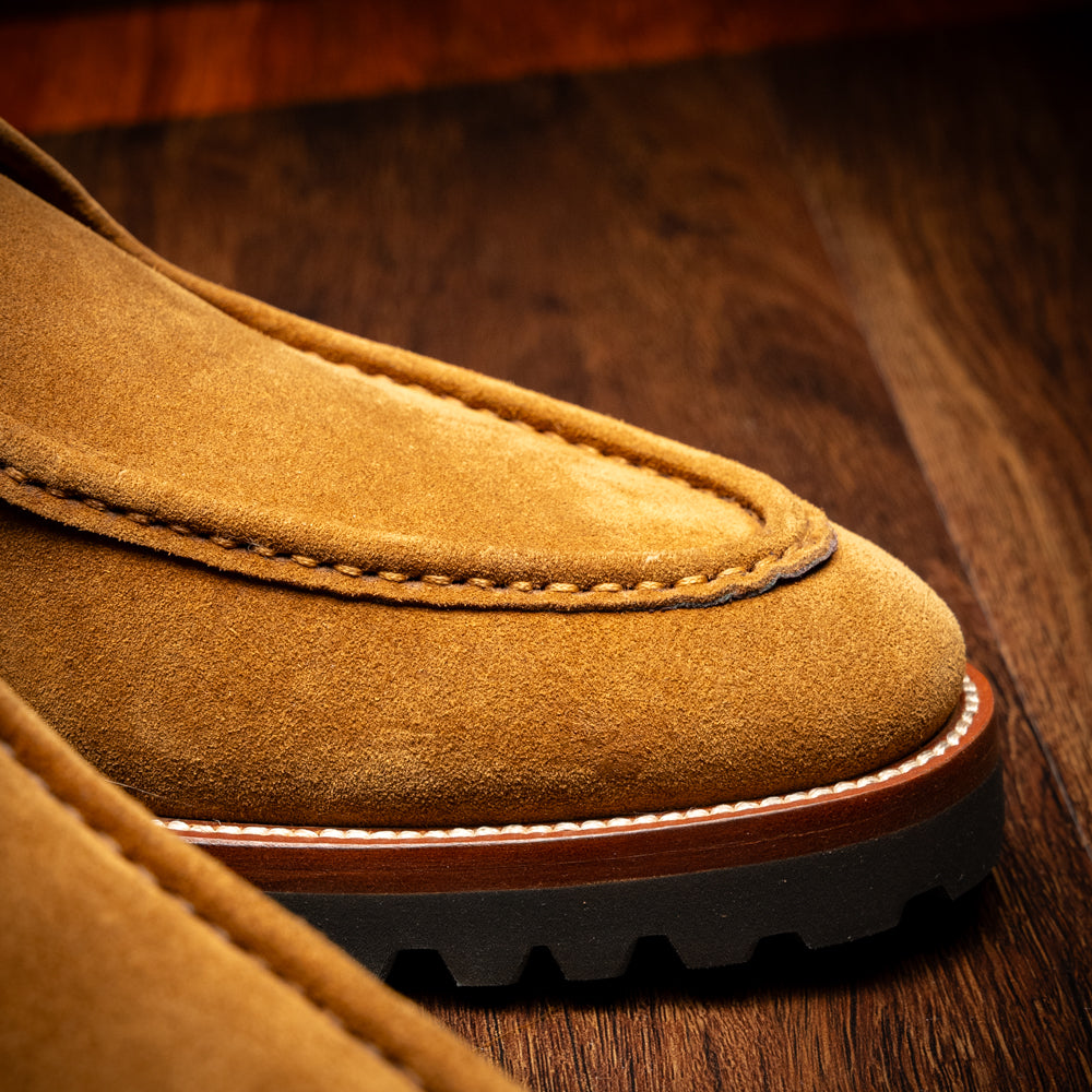 Wallaby Italian Suede Lace Up in Tobacco by Zelli Italia