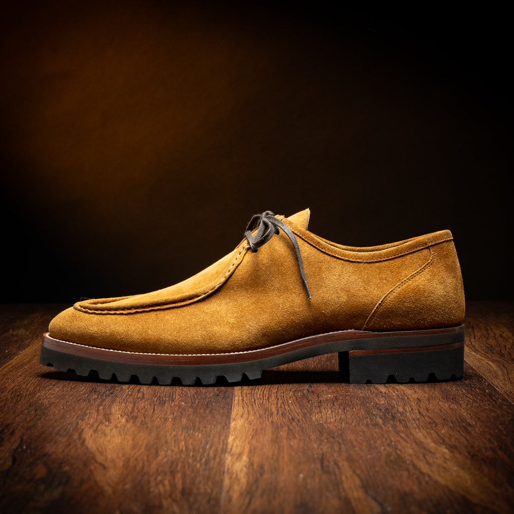Wallaby Italian Suede Lace Up in Tobacco by Zelli Italia