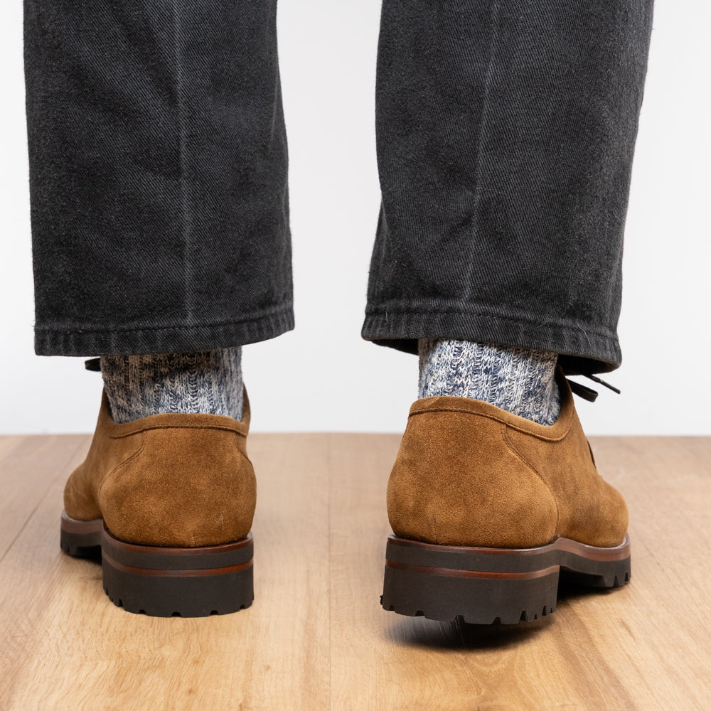 Wallaby Italian Suede Lace Up in Tobacco by Zelli Italia