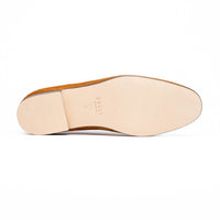 X Italian Sueded Goatskin Loafer in Cognac by Zelli Italia