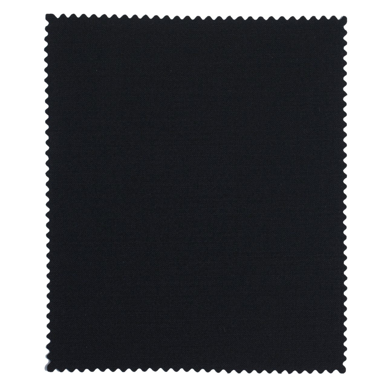 Super 120s Wool Gabardine Comfort-EZE Trouser in Black (Manchester Pleated Model) by Ballin