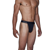 Thong in Black by Wood Underwear