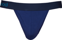 Thong in Deep Space Blue by Wood Underwear