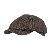 Newsboy Classic Shetland Wool Herringbone Cap (Choice of Colors) by Wigens