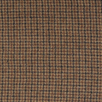 Ivy One Piece Wool Cap in Dark Camel Small Dogtooth Check (Size 56) by Wigens