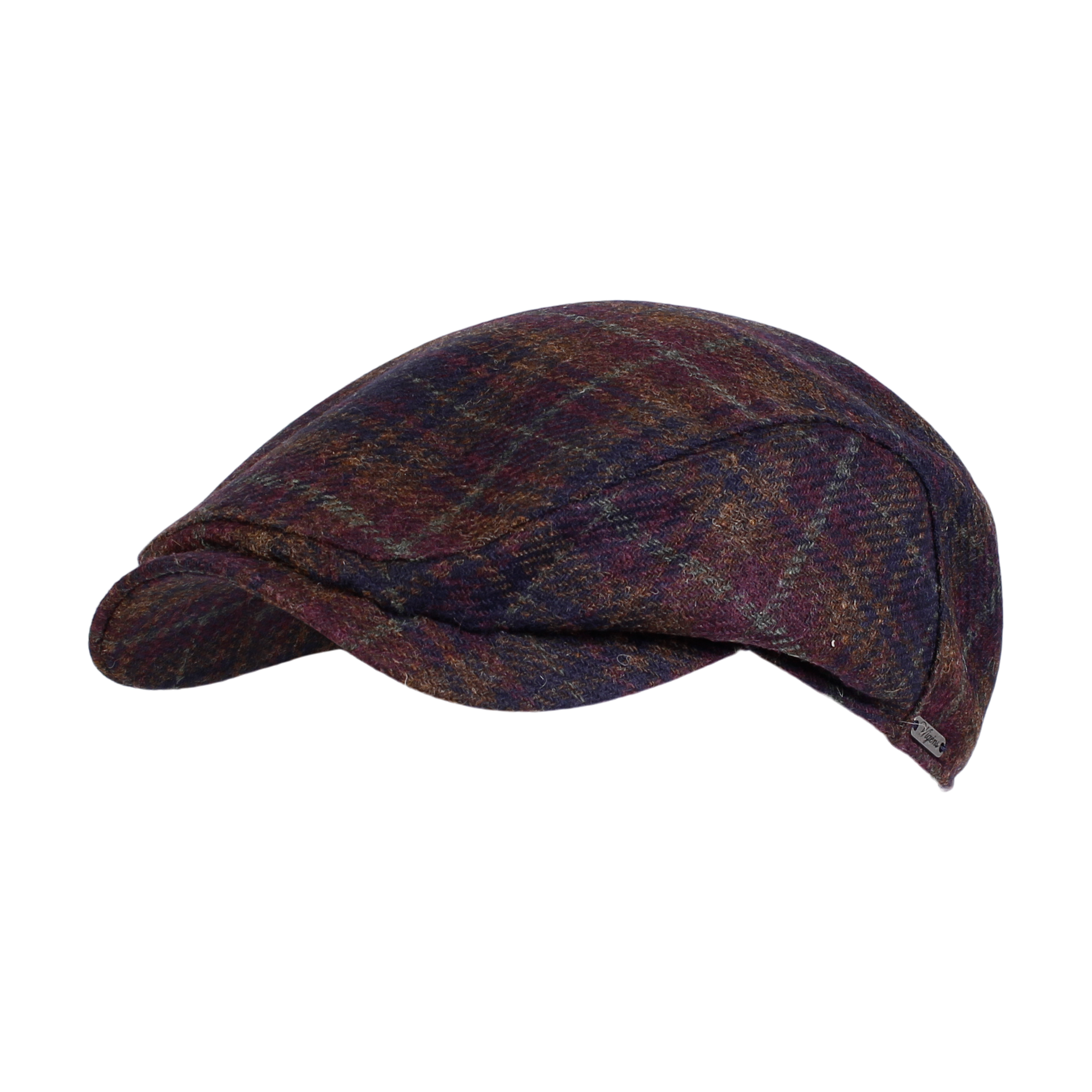 Ivy Contemporary Wool Cap in New Tartans (Choice of Colors) by Wigens