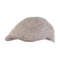 Pub Cap in Olive Classic Linen Herringbone (Size 57) by Wigens