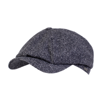 Newsboy Classic Cap in Salt & Pepper Wool Blend (Choice of Colors) by Wigens