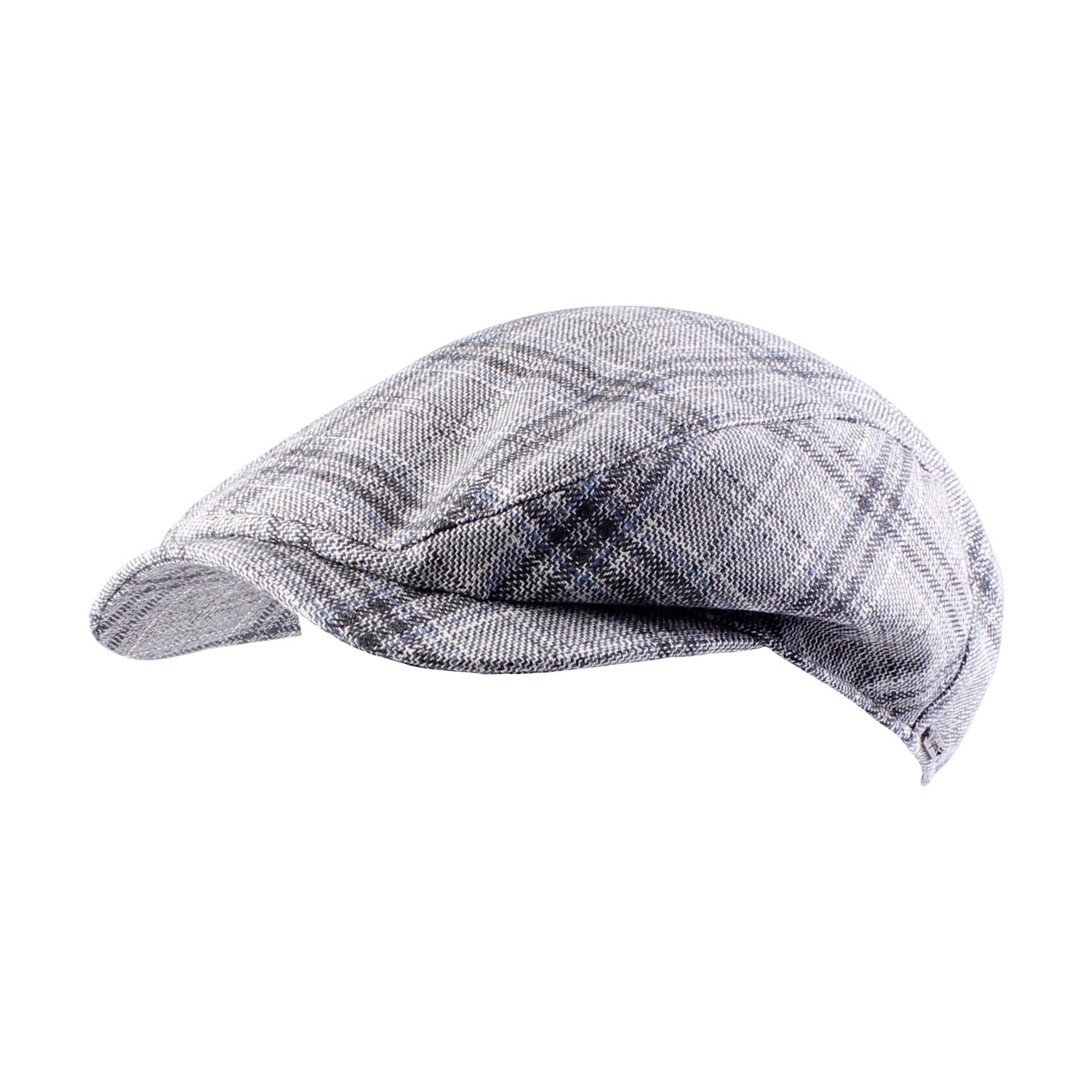 Ivy Contemporary Cap in Cotton Blend Check (Choice of Colors) by Wigens