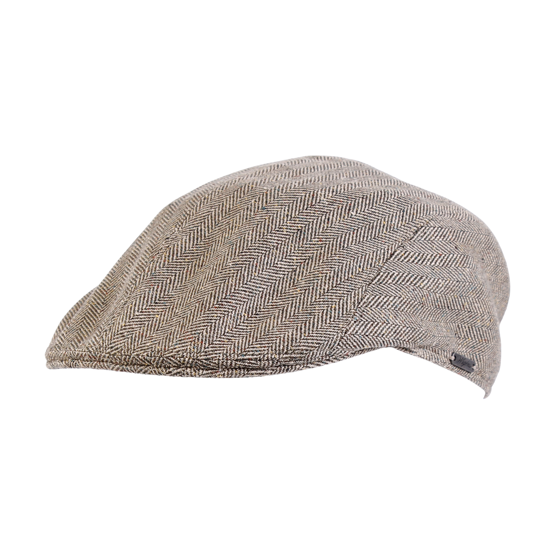 Ivy Modern Cap in Silk and Cotton Herringbone Donegal (Choice of Colors) by Wigens