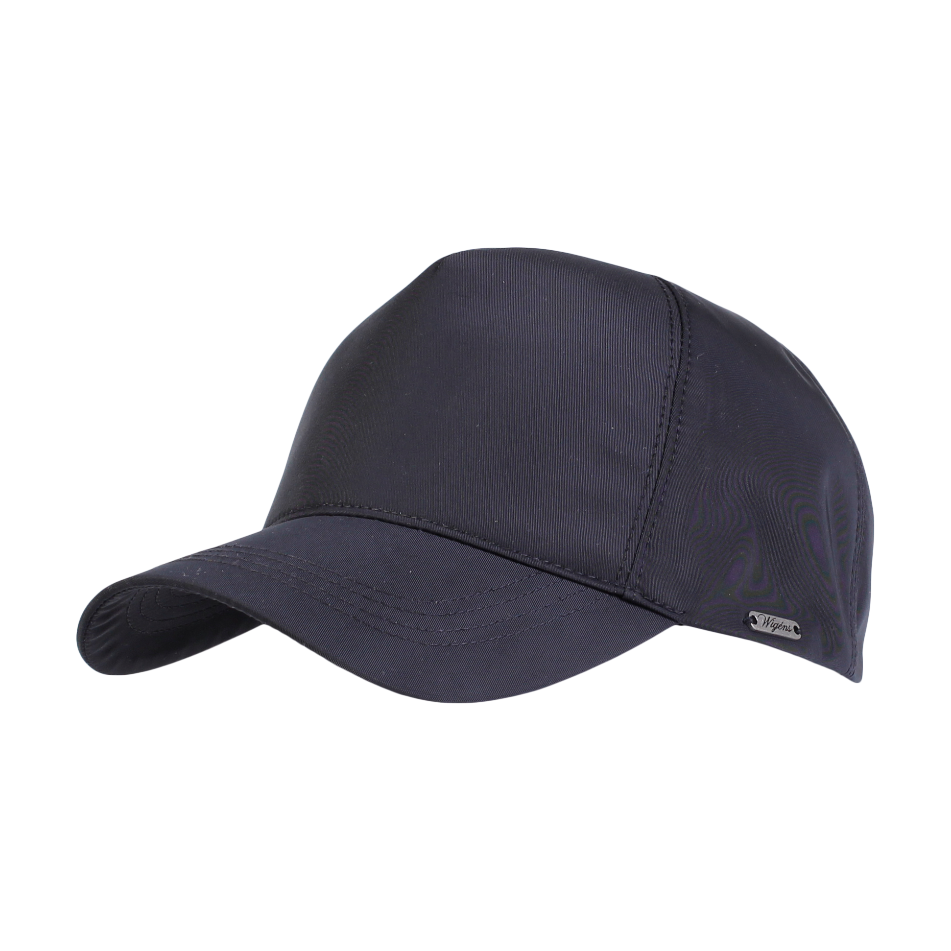 Baseball Contemporary Cap in Black Sport Twill (Size Large) by Wigens