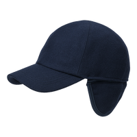 Melton Wool Baseball Classic Cap with Earflaps (Choice of Colors) by Wigens