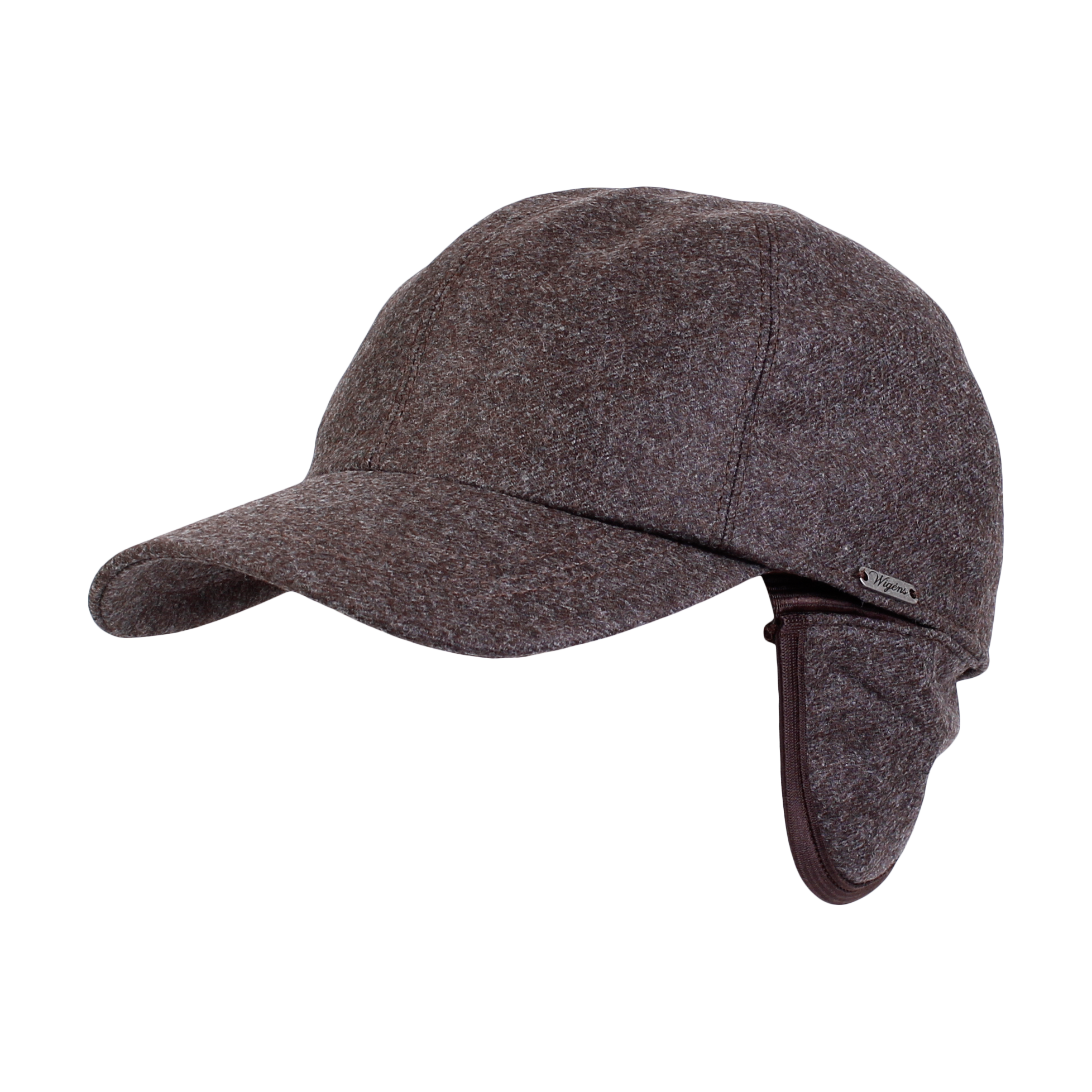 Loro Piana Storm System Wool Flannel Baseball Classic Cap with Earflaps (Choice of Colors) by Wigens