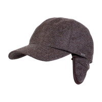 Loro Piana Storm System Wool Flannel Baseball Classic Cap with Earflaps (Choice of Colors) by Wigens