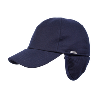 Light Wool Flannel Baseball Classic Cap with Earflaps (Choice of Colors) by Wigens