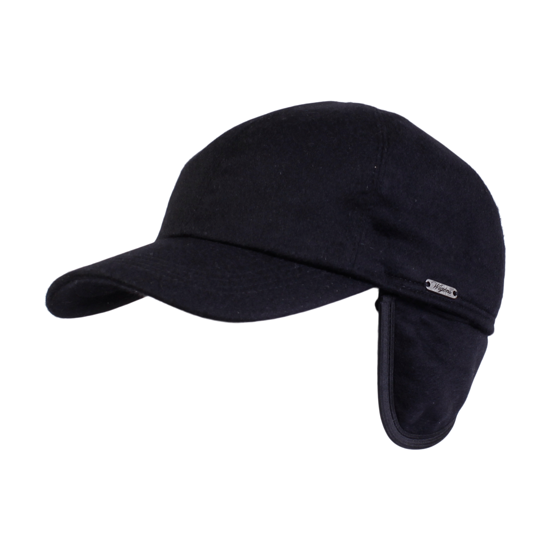 Baseball Classic Cap with Earflaps in Cashmere (Choice of Colors) by Wigens