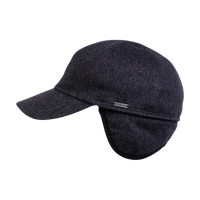Baseball Classic Cap with Earflaps in Cashmere (Choice of Colors) by Wigens