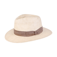 Fedora Country Hat with Wide Hatband in Natural by Wigens