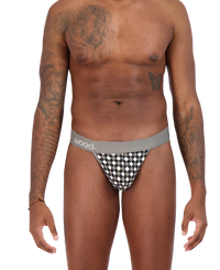 Jock Strap in Black & White Dimension by Wood Underwear