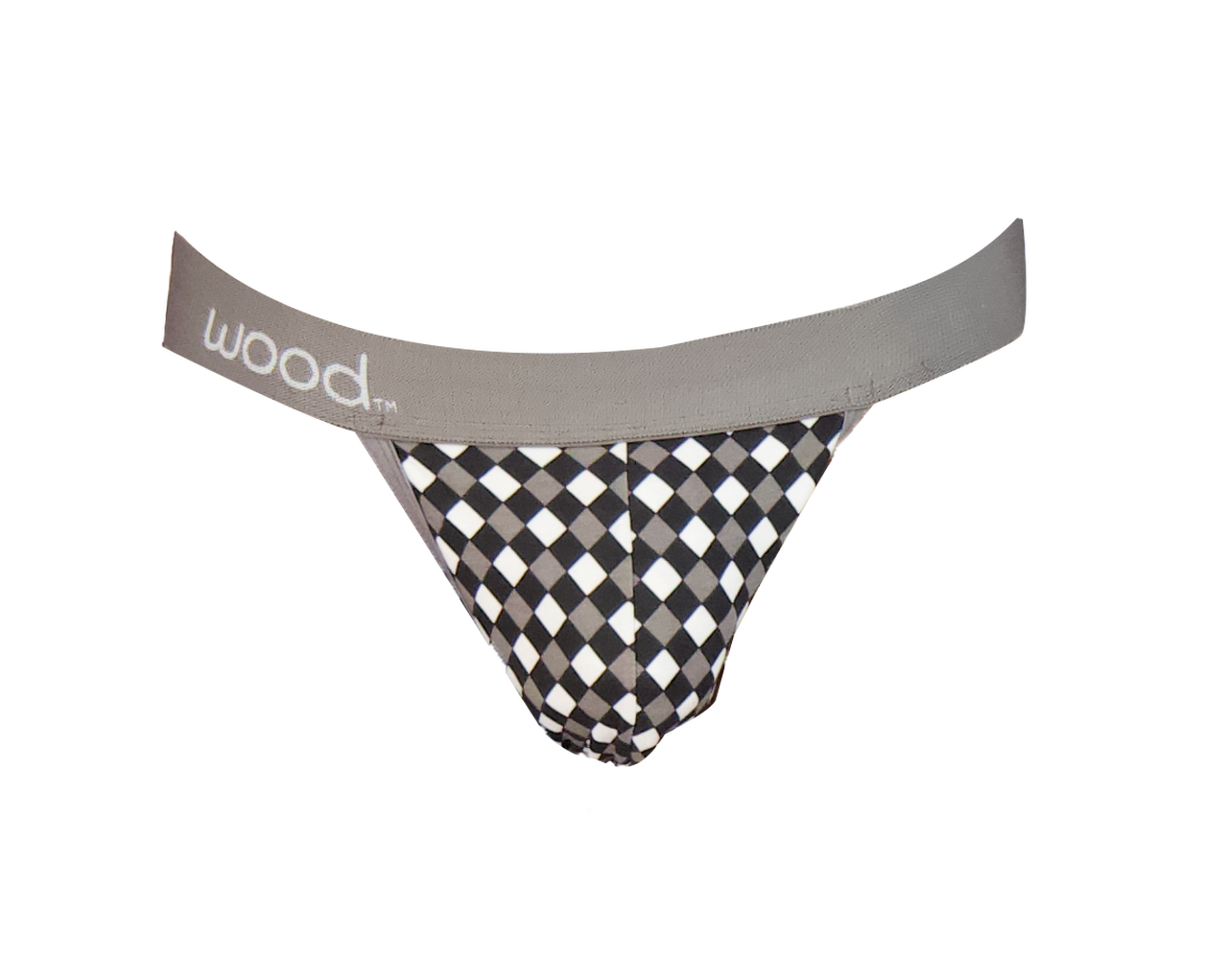 Jock Strap in Black & White Dimension by Wood Underwear
