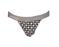 Jock Strap in Black & White Dimension by Wood Underwear