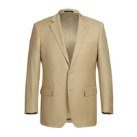 Super 140s Wool 2-Button CLASSIC FIT Suit in Tan (Short, Regular, and Long Available) by Renoir