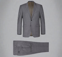 Super 140s Wool 2-Button CLASSIC FIT Suit in Dark Grey (Short, Regular, and Long Available) by Renoir