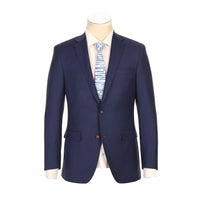 Super 150s Wool 2-Button Half-Canvas MODERN FIT Suit in Blue (Short, Regular, and Long Available) by Rivelino