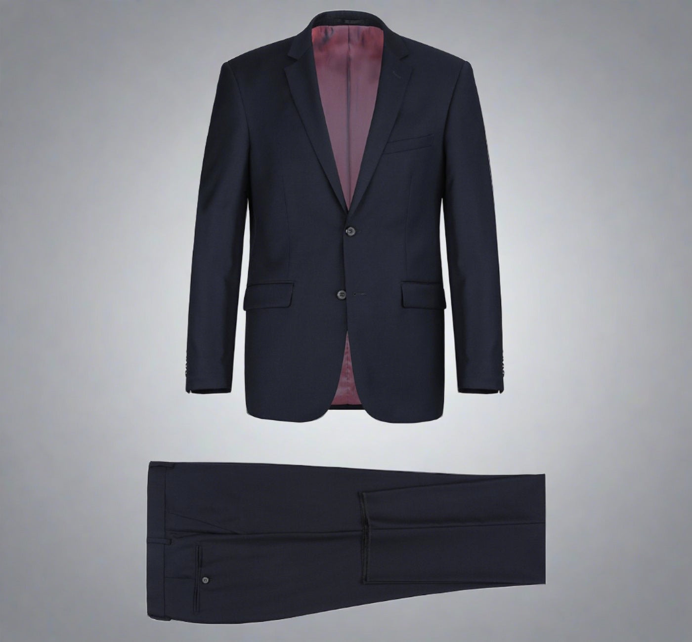 Super 140s Wool 2-Button CLASSIC FIT Suit in Dark Navy (Short, Regular, and Long Available) by Renoir