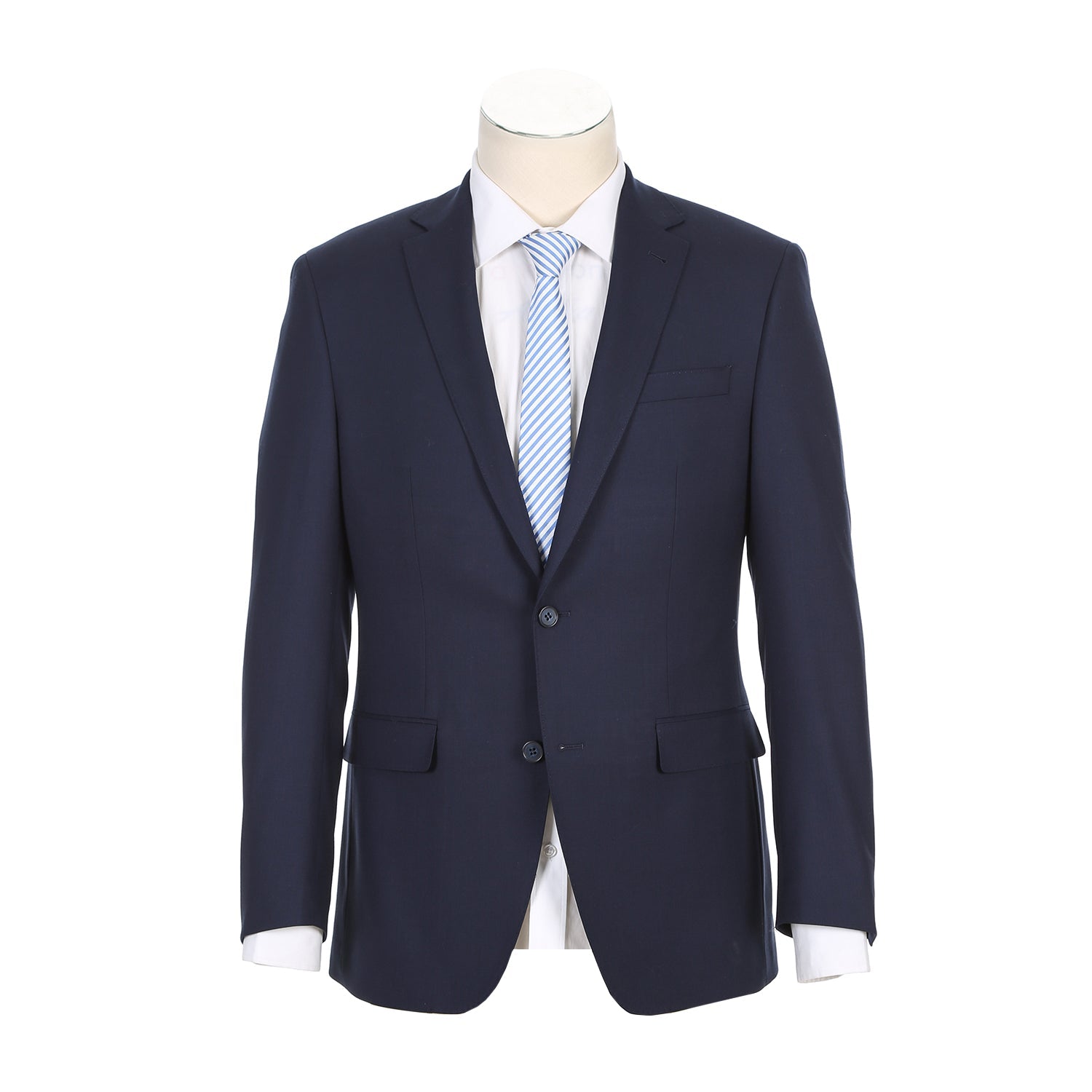 Super 150s Wool Stretch 2-Button Half-Canvas MODERN FIT Suit in Navy (