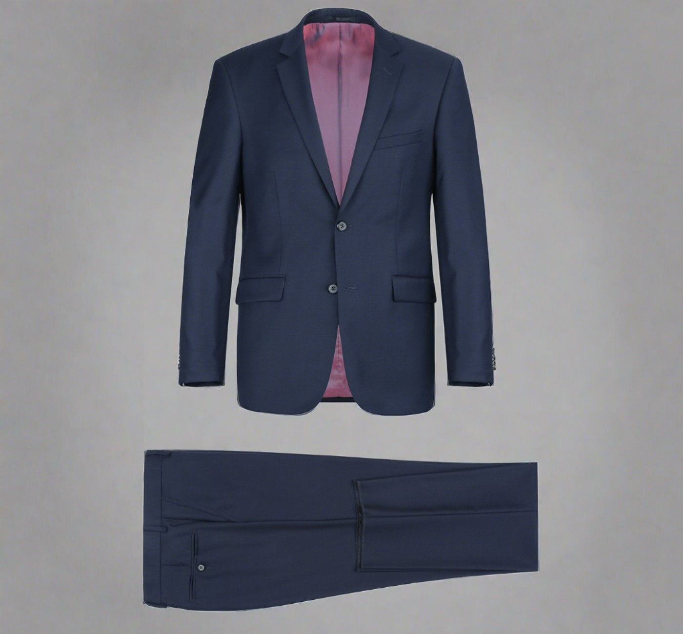 Super 140s Wool 2-Button CLASSIC FIT Suit in Navy (Short, Regular, and Long Available) by Renoir