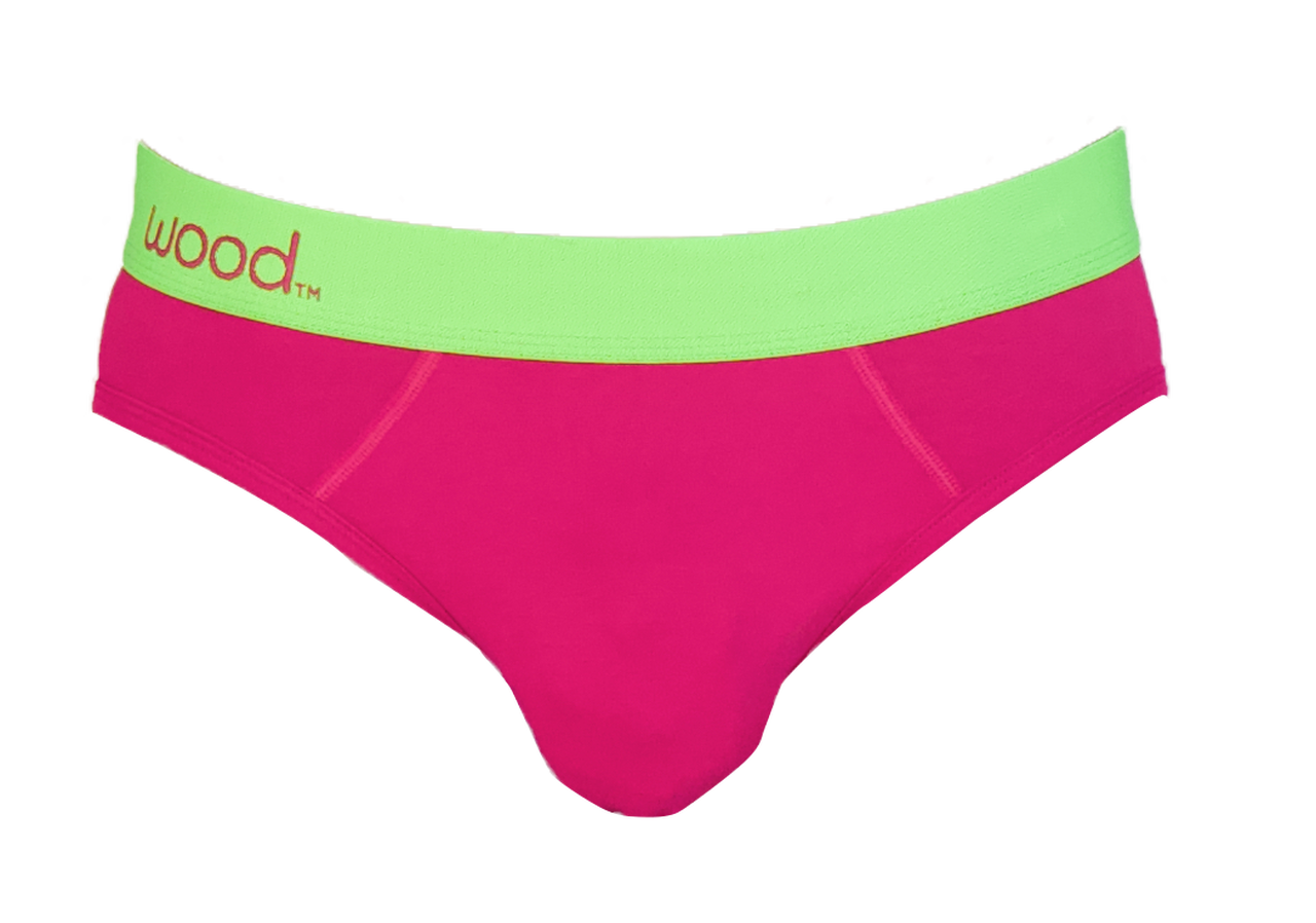 Hip Brief in Watermelon by Wood Underwear