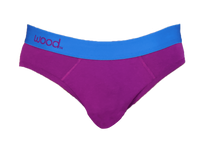Hip Brief in Grape by Wood Underwear