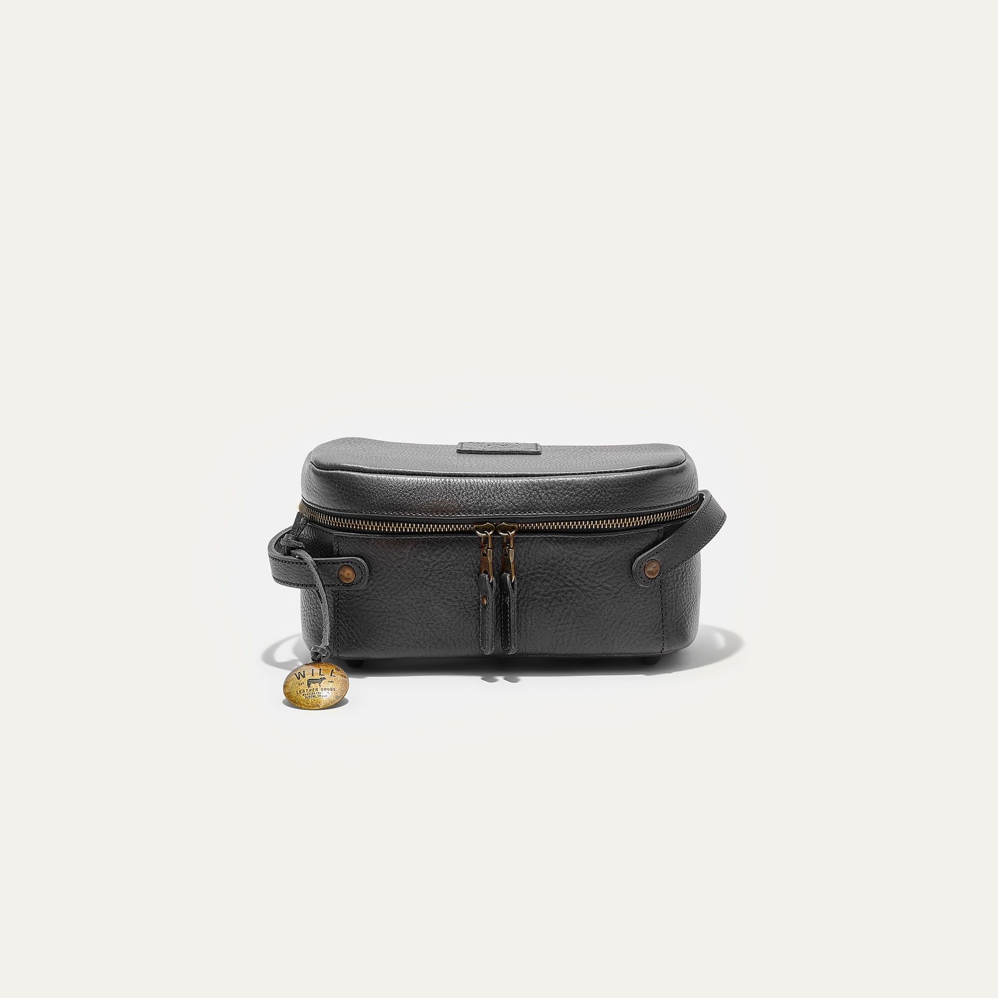 Desmond Leather Travel Kit in Black by Will Leather Goods