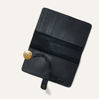Medium Signature Leather Journal Cover in Black by Will Leather Goods