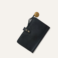 Medium Signature Leather Journal Cover in Black by Will Leather Goods