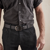 Classic Leather Money Clip in Black by Will Leather Goods