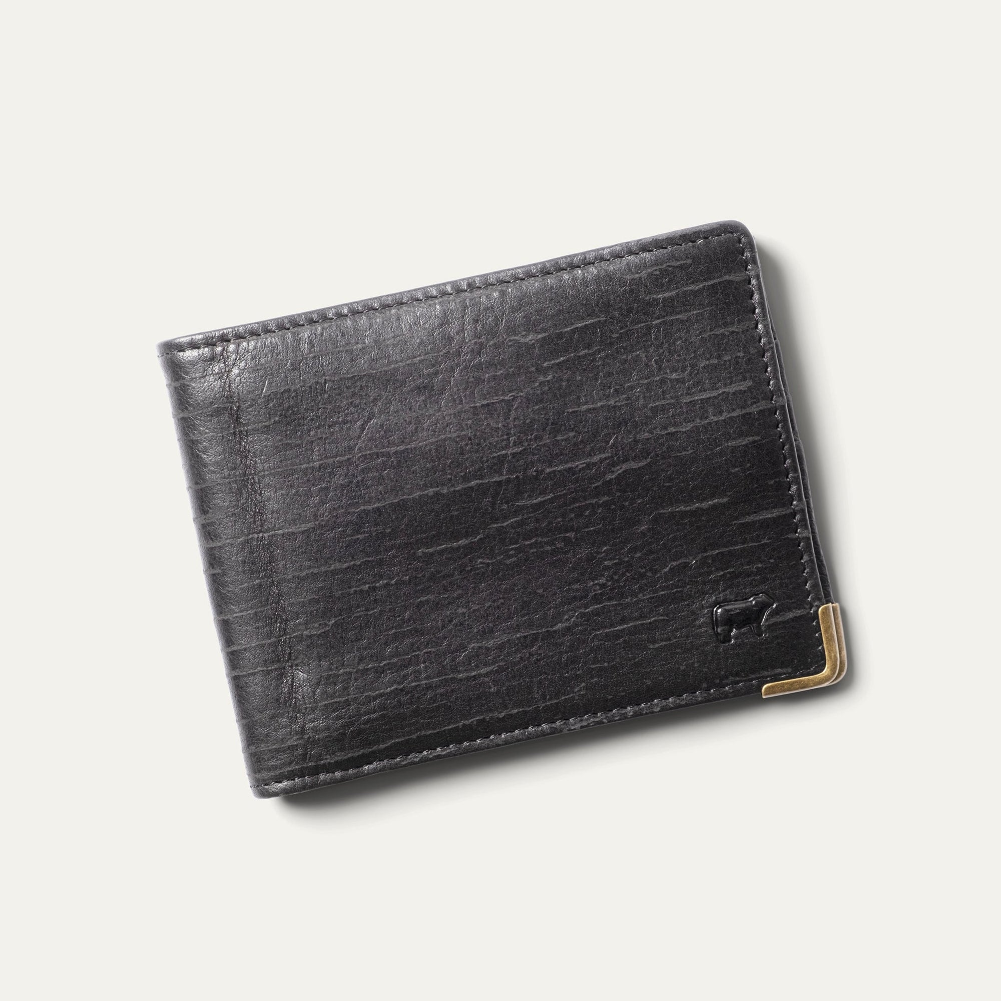 William Italian Leather Billfold Wallet in Black by Will Leather Goods