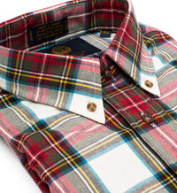 Dress Stewart Tartan Cotton and Wool Blend Button-Down Shirt by Viyella