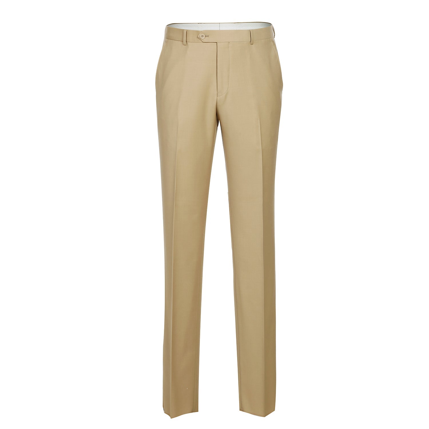 Super 140s Wool 2-Button SLIM FIT Suit in Tan (Short, Regular, and Long Available) by Renoir
